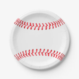 Assiettes En Carton Fête d'anniversaire du baseball