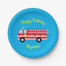 Fête d'anniversaire du camion d'incendie
