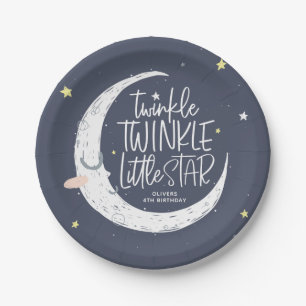 Assiettes En Carton Fête d'anniversaire en étoile