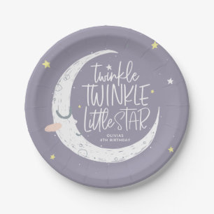 Assiettes En Carton Fête d'anniversaire en étoile