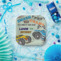 Fête d'anniversaire garçon Monster Trucks 