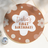 Fête d'anniversaire Groovy Boho Daisy Rétro Fille