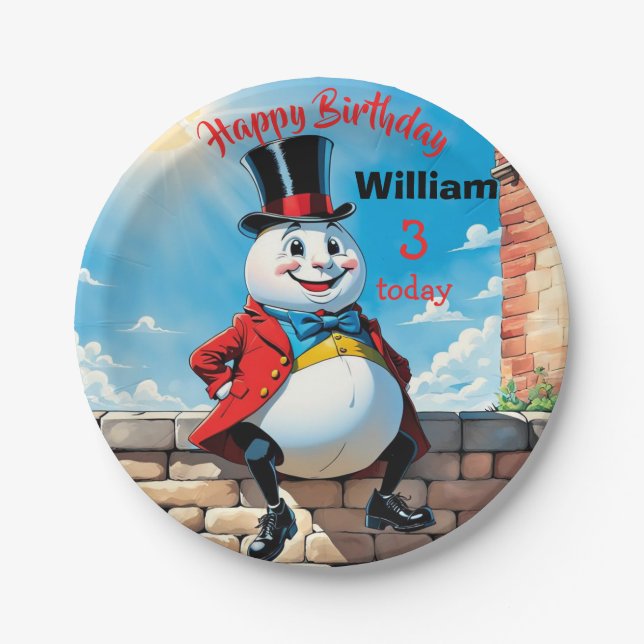 Assiettes En Carton Fête d'anniversaire Humpty Dumpty Kids (Devant)