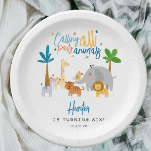 Assiettes En Carton Fête d'anniversaire pour tous les fêtards