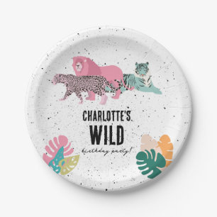 Assiettes En Carton Fête d'anniversaire sauvage Jungle Animaux Anniver