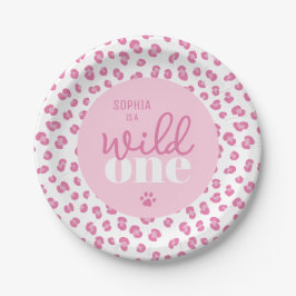 Assiettes En Carton Fête d'anniversaire Wild One mignonne Girl 1er