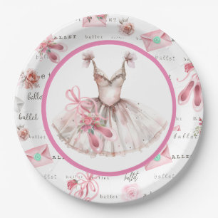 Assiettes En Carton Fête de ballet