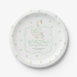 Assiettes En Carton Fête de Bébé Oie Idiote Est Presque Libérée