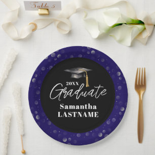 Assiettes En Carton Fête de fin d'études moderne Promotion 20XX sur me