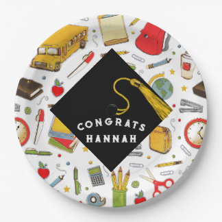 Assiettes En Carton Fête de fin d'études pour enseignants