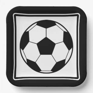 Assiettes En Carton Fête de football