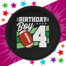 Fête de football 4 ans Thème 4e anniversaire garço