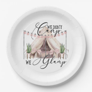 Assiettes En Carton Fête de glamping
