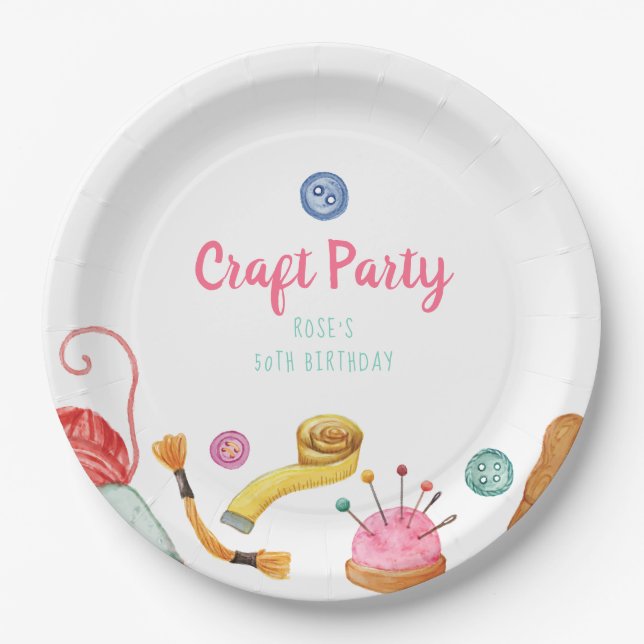 Assiettes En Carton Fête de l'artisanat (Devant)