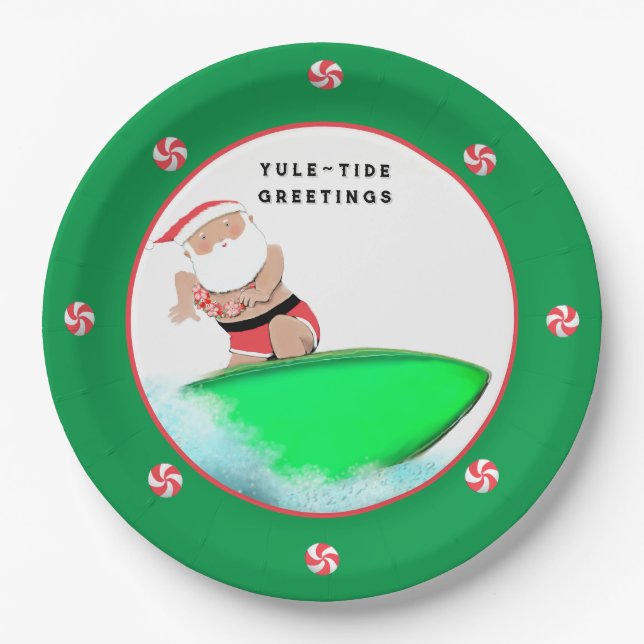 Assiettes En Carton Fête de Noël (Devant)