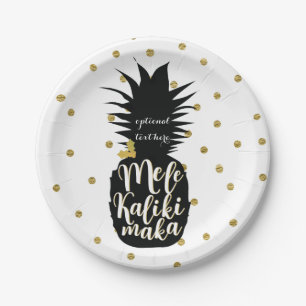 Assiettes En Carton Fête de Noël de Mele Kalikimaka Ananas