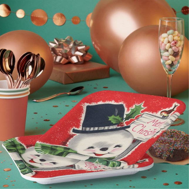 Assiettes En Carton fête de Noël de Noël de Noël (Multi)