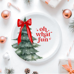 Assiettes En Carton Fête de Noël Oh quel plaisir