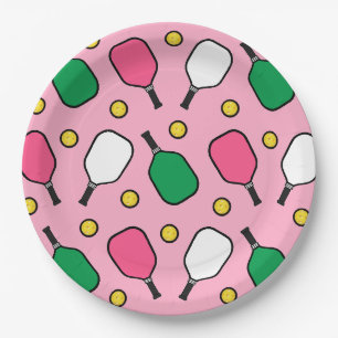 Assiettes En Carton Fête de Pickleball