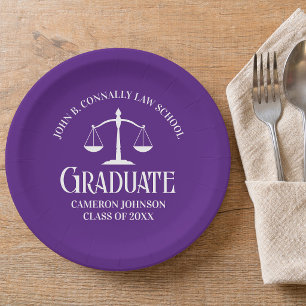 Assiettes En Carton Fête de remise de diplôme de faculté de droit viol
