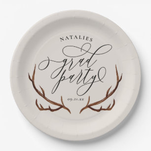 Assiettes En Carton Fête de remise des diplômes rustique d'andouille