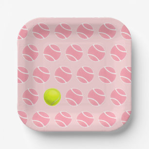 Assiettes En Carton Fête de tennis
