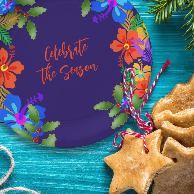 Assiettes En Carton Fête des fêtes de Luau à Hawaii (Créateur téléchargé)