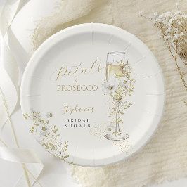 Assiettes En Carton Fête des mariées des pétales et des Fleurs sauvage