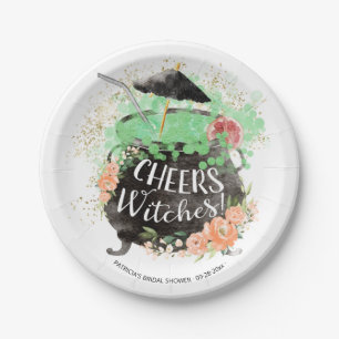 Assiettes En Carton Fête des mariées d'Halloween sorcières