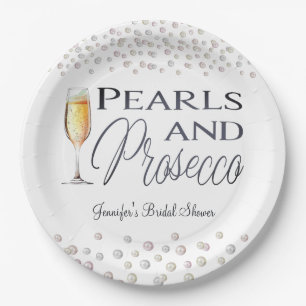 Assiettes En Carton Fête des mariées Perles et poursuites