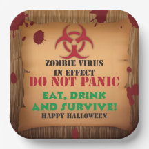Fête d'Halloween au virus zombie