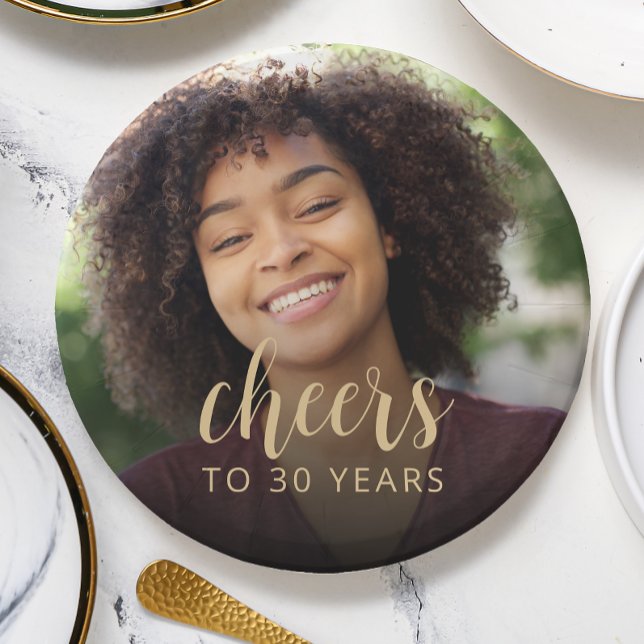 Assiettes En Carton Fête du 30e anniversaire (Créateur téléchargé)