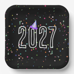 Assiettes En Carton Fête du Nouvel An 2027