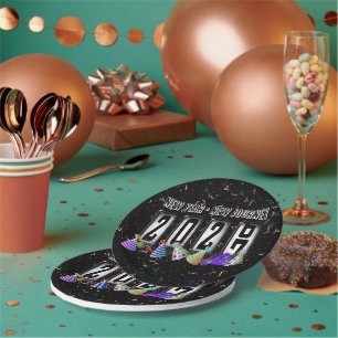 Assiettes En Carton Fête du Nouvel An 2027 Odomètre