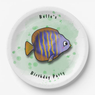 Assiettes En Carton fête du poisson de mer
