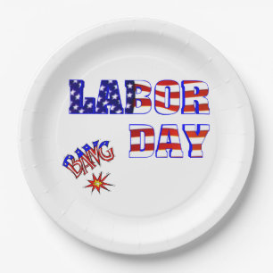 Assiettes En Carton Fête du Travail -