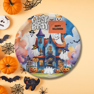 Assiettes En Carton Fête Fantôme Fantaisiste Enfants Halloween