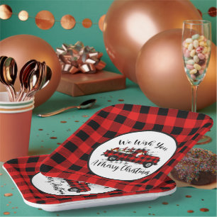 Assiettes En Carton fête Noël gnome Fête