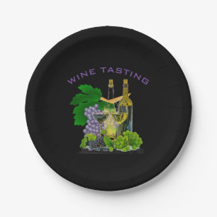 Assiettes En Carton Fête - Vin Tasting Papier Plaque