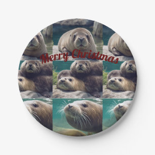 Assiettes En Carton Fêtes écologiques avec plaques Walrus