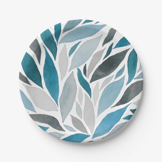 Assiettes En Carton feuille d'arbre (Devant)
