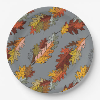 Assiettes En Carton Feuilles automnales