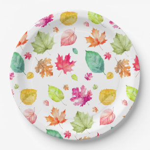 Assiettes En Carton Feuilles automnales