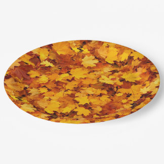 Assiettes En Carton Feuilles d'automne