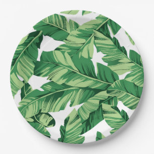 Assiettes En Carton Feuilles de bananes