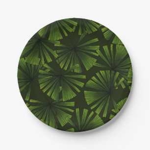 Assiettes En Carton Feuilles Palm