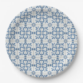 Assiettes En Carton Feuilles saints de Noël et pétales de fleurs