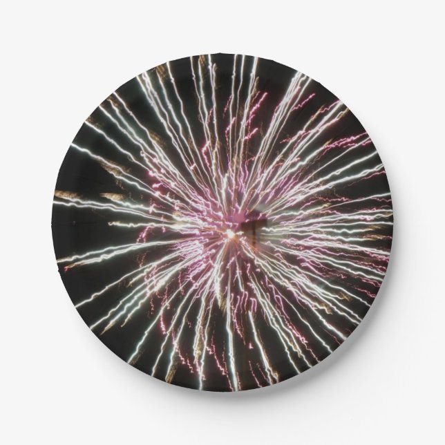 Assiettes En Carton Feux (Devant)