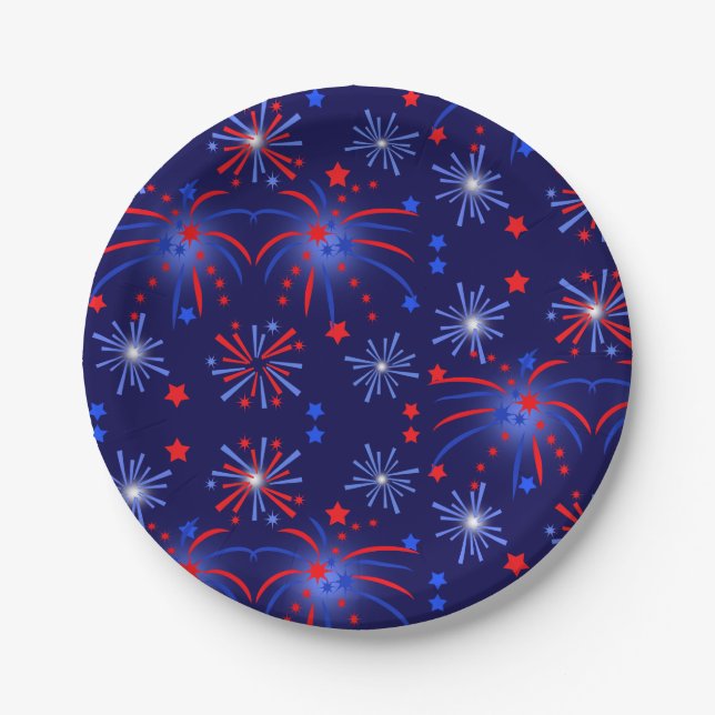 Assiettes En Carton Feux (Devant)