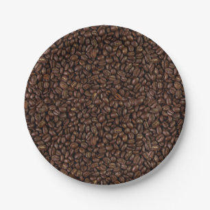 Assiettes En Carton Fèves de café